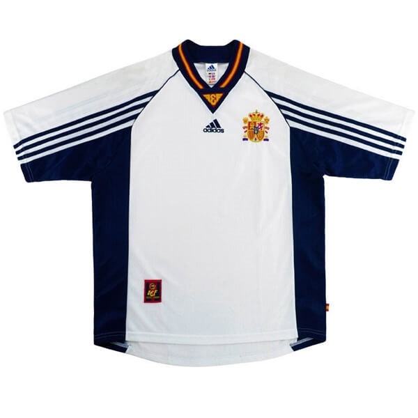 Camiseta España Segunda Retro 1998 Blanco